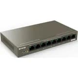 Неуправляемый 9 портовый коммутатор с 8 PoE портами TEG1109P-8-102W Tenda