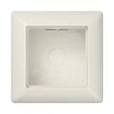 Коробка для накладного монтажа 1-я с негорючим основанием, в комплекте с рамкой для установки устройств и накладок серии A для горизонтальной/вертикальной установки Серия- AS500 Материал- дуропласт Цвет- слоновая кость