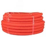 Труба гофрированная ПНД с зондом оранжевая d63мм (15м) Plast PROxima