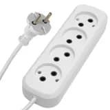 Удлинитель электрический Stekker HM014005 5м 4 гнезда бз 2x075 белый серия Home 39218