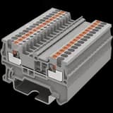 Клемма TP 1-1 проходная Push-in, сечение 1,5 мм. кв., серая