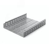 Металлический лоток перфорированный 400х80х3000, толщина 1,0 мм, Сендзимир цинк