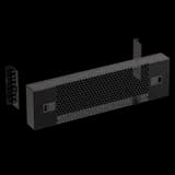 Защитный экран 3U, перфорированный 19 дюймов, черный RAL 9004 SYSMATRIX PS 0300.9000