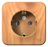 Розетка 1-м ОП Blanca 16А IP20 250В с заземл. защ. шторки с изолир. пластиной ясень SE BLNRA011115