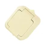 Розетка 1-м ОП 10А IP44 с заземл. с крышкой п/герм. крем. Makel 18204