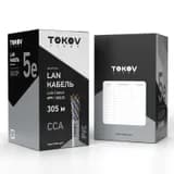 Кабель витая пара U/UTP 4х2х24 AWG кат.5E ССA PVC TOKOV Light (м) TOKOV ELECTRIC TKL-C06-U42CCA-5E-305-PVC