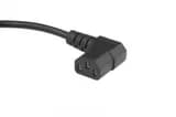 Кабель питания монитор-компьютер Hyperline PWC-IEC13A-IEC14-1.8-BK IEC 320 C13 (угловая) - IEC 320 C14 (3x0.75)