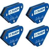 Набор 4 шт угольники магнитные для сварочных работ УМ-3 до 4 кг ЗУБР