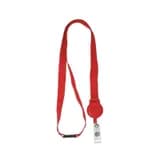 Ремешок с пряжкой и ретрактором красный ST-AC203LR-RD Smartec