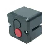 Пост управления ПКЕ 712 У3, 10А, 660В, чёрный и красный цилиндр, накладной, IP40