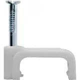 Скоба 12мм плоская пластиковая (50шт)