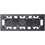 Коробка монтажная для накладного монтажа на 3 модуля, графит