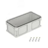 Корпус IP66/IP67, 400х200х146 мм, без МП, с фланцами, прозрачная крышка H= 21 мм