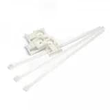 Комплект крепления площадка для прямого монтажа белая со стяжкой 3,6х150 мм