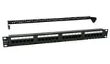 Патч-панель 19", 1U, 24xRJ45 Cabeus PL-24-Cat.6-Dual IDC