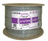 Кабель UUTP4 cat6a NETKO 4 пары 23 AWG BC 305м с крестовиной нгАHF LSZH малодымный не содержащий галогенов фиолетовый одножильный NETKO UTP5383069B