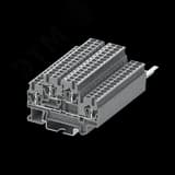 Клемма TC 2-уровневая, проходная, сечение 2,5 мм. кв., серая