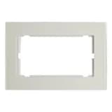 Рамка 2местная без перемычки стекло STEKKER GFR00701201 серия Катрин белый 49599