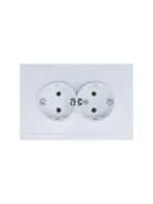 Розетка 2-мест. с/з СП ZIMA IP20 16А ПБТ безвинт. зажим бел. LEZARD 704-0200-127BQC