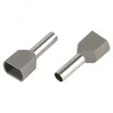 Наконечник-гильза с изолированным фланцем (упаковка 50 шт.) NO-225-105 (двойной) НШвИ(2) 4,0-12 ЭРА