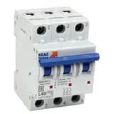 Выключатель автоматический трехполюсный 40А K 6кА AC OptiDin BM63-3K40-УХЛ3-РЕГ