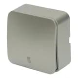 Выключатель открытой установки 1клавишный с индикатором STEKKER 250В 10А IP20 серия София серебро MSW10112003 49296