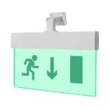 Табло Элтех-сервис М-12-УЛЬТРА Человек вправо стрелка вниз в дверь (универс. креп.)