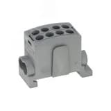 Клемма серая, 4 подключения 2,5-16мм 1000V 100А