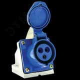 Розетка кабельная 63А 2Р+Е IP67 на поверхность 220В133