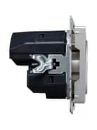 Розетка BRITE РЮш11-1-БрА 16А с USB A+C 18Вт с заземл. защ. шторки механизм алюм. IEK BR-R14-16-U22-018-K47