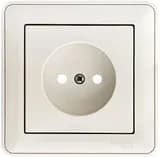 Розетка 1-м СП W59 16А IP20 без заземл. защ. шторки бел. SE RS16-151-18