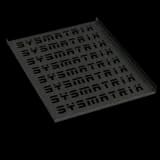 Полка 19" стационарная перфорированная 550мм для шкафов 800мм, черный (RAL 9004) SYSMATRIX SH 8002.900