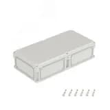 Корпус IP66/IP67, 600х300х146 мм, без МП, с фланцами, непрозрачная крышка H= 21 мм