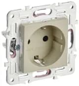 Розетка SKANDY 16А с заземл. защ. шторки SK-R04B беж. IEK SK-R14-16-K10