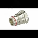 Взрывозащищенный кабельный ввод ANP под небронированный кабель в металлорукаве M20х1,5 D8-13мм, Dn20мм. Никелированная латунь. IP66/68