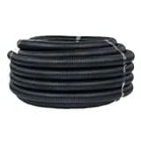 Труба гофр. негорючая безгалогеновая FRHF с протяжкой d40 мм (25 м) черная EKF-Plast