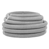 Труба гофр. ПВХ с протяжкой d40 мм (15 м) серая EKF-Plast