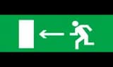 Оповещатель световой КРИСТАЛЛ-24 (Человек стрелка влево дверь, (ПИКТ.), (зеленый))