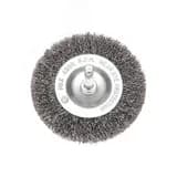 Щетка дисковая для дрели, витая стальная проволока 75 мм