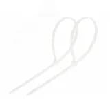 Хомут-стяжка кабельная нейлоновая 200x4,8 мм, белая, упаковка 100 шт, REXANT