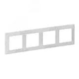Valena LIFE Рамка 4 поста Эл грей универсальная Legrand