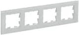Рамка 4-м BRITE РУ-4-2-БрБ стекло бел. IEK BR-M42-G-K01