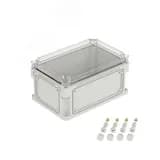 Корпус IP66/IP67, 300х200х160 мм, без МП, с фланцами, прозрачная крышка H= 35 мм