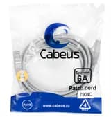 Патч-корд Cabeus PC-SSTP-RJ45-Cat.6a-3m-LSZH (S/FTP, CAT.6A, LSZH, 3 м, серый) (7904c)