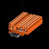 Клемма TC 1-2 пружинная, сечение 4 мм. кв., оранжевая