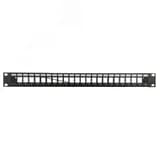 Патч-панель наборная 19".1U. под 24 модуля Keystone. UTP/STP