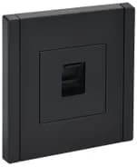 Розетка компьютерная RJ45 кат.5E FORTE&PIANO FP132 черн. IEK FP-K10-1-K02