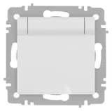 Розетка 1-м СП Accent 6-203-01М 16А IP20 250В 2P+E Schuko с крышкой бел. матов. Intro Б0063713