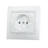 MIRA Розетка без заземления белая