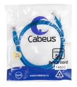 Патч-корд Cabeus PC-UTP-RJ45-Cat.5e-1m-BL (U/UTP, CAT.5E, PVC, 1 м, синий) (7460c)